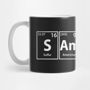 Samosas (S-Am-Os-As) Periodic Elements Spelling Mug